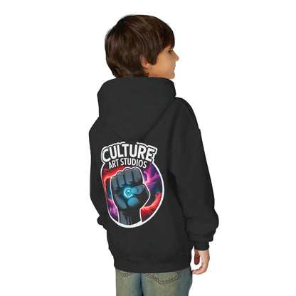 Youth Hoodie with Bold Culture Design, Cozy Casual Wear, Streetwear Gift for Teens, Perfect for School and Events, Fun Fashion Statement